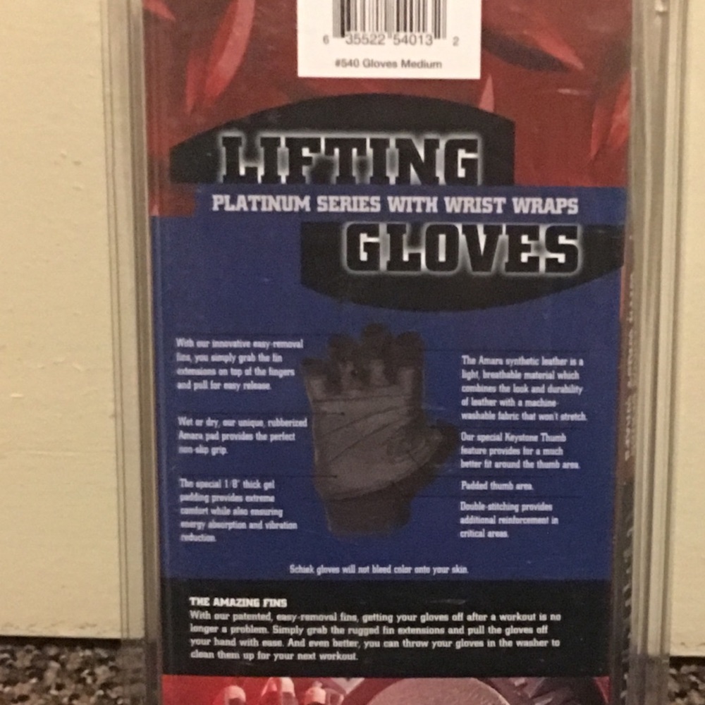 Leather lifting gloves NWT schiek platinum series - Picture 2 of 5